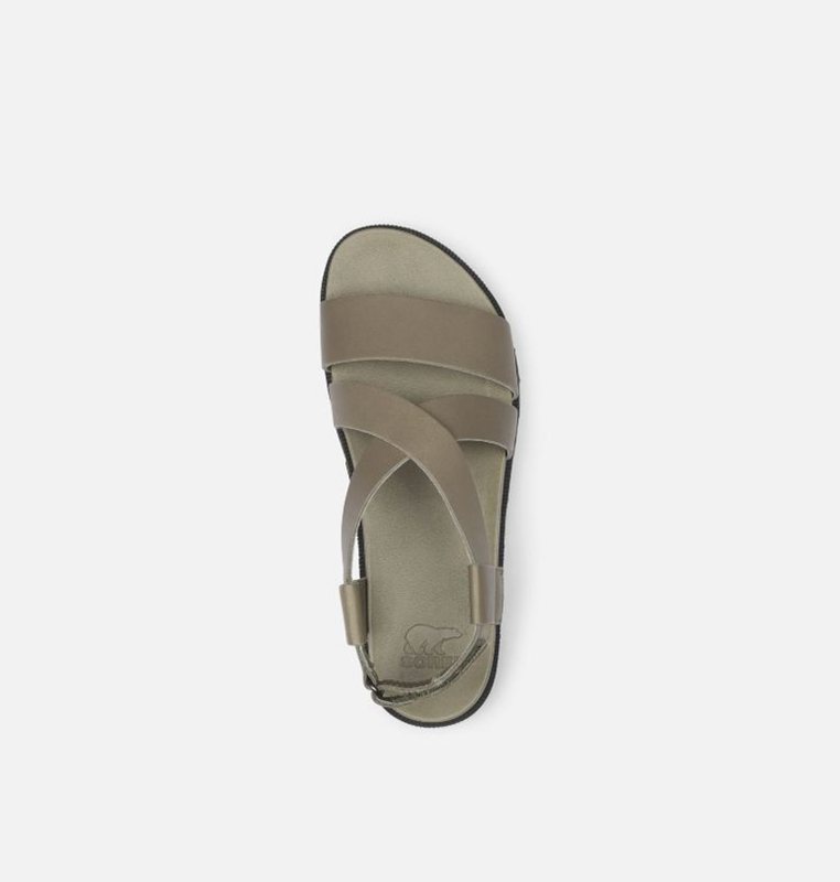 Sandalias Sorel Mujer - Roaming™ Criss Cross Flat Verde Oliva - 09864-WVIA